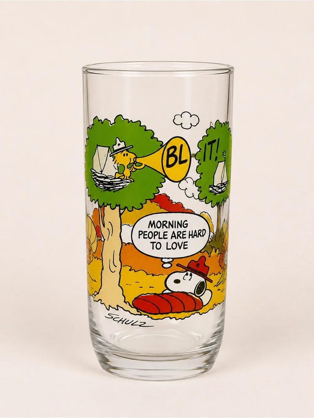 Vintage 1983 McDonald’s Camp Snoopy Collection Complete Set of 3 Peanuts Glasses